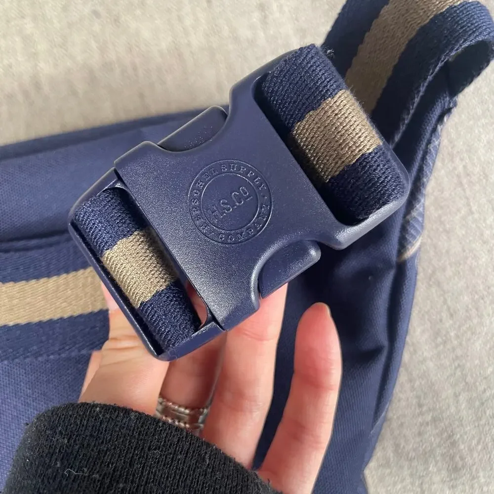 HERSCHEL‎ SUPPLY CO Seventeen Belt Bag In City Map Peacoat Timberwolf Blue Tan